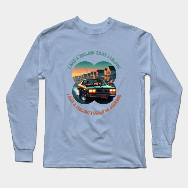 TRACY CHAPMAN Fast Car Merch Long Sleeve T-Shirt by Seligs Music